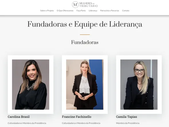 Mulheres no Tributário: Um site que inspira e conecta