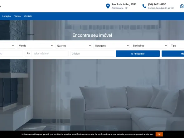 Akasa Imobiliária: Tecnologia integrada e navegação fluida