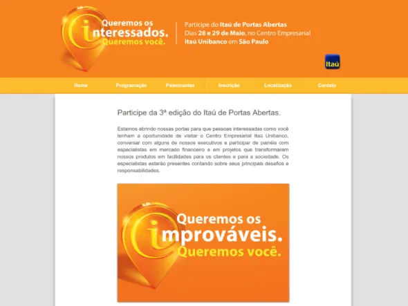 Itaú de Portas Abertas: Gestão inteligente para eventos corporativos